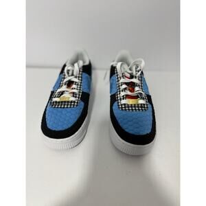 Nike Air Force 1 Low LV8 Women's 6.5 Blue Black Quilted Patchwork Sneakers RARE